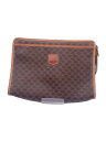 【中古】CELINE◆クラッチバッグ/PVC/BRW/総柄【バッグ】