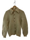 【中古】Jantzen◆70s/カナダ製/カーディガン(厚手)/M/ウール/CRM【メンズウェア】