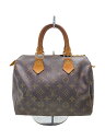 【中古】LOUIS VUITTON◆2)スピーディ25_モノグラム・キャンバス_BRW/PVC/BRW//【バッグ】