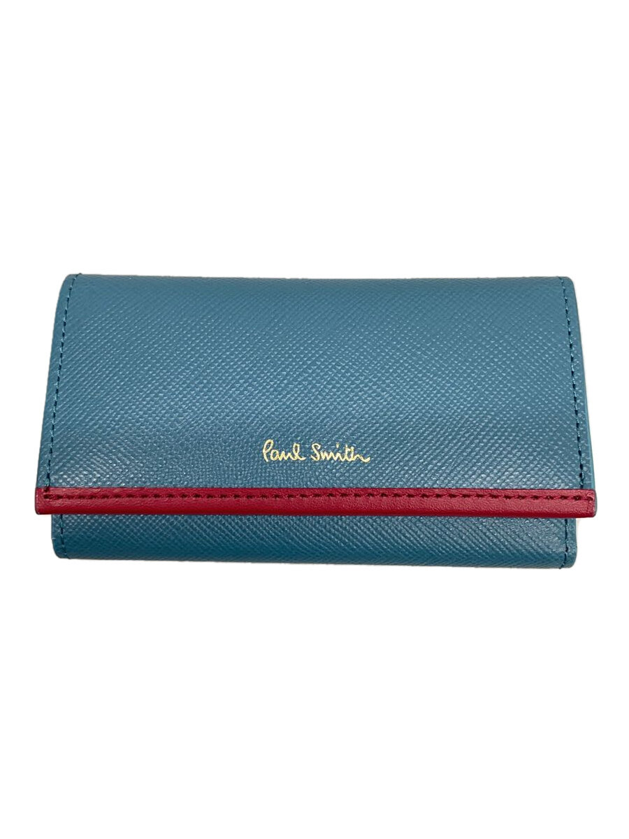 【中古】Paul Smith◆キーケース/--/BLU/無地/レディース/PWD930【服飾雑貨他】