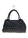 【中古】Alexander McQueen◆トートバッグ/レザー/BLK/総柄/164821 204046【バッグ】