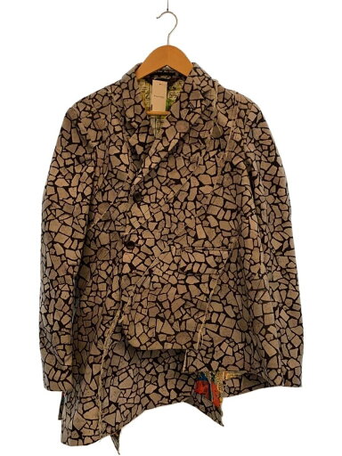 【中古】COMME des GARCONS HOMME PLUS◆ジャケット/S/ポリエステル/GRY/総柄/PB-J011【メンズウェア】 【中古】COMME des GARCONS HOMME PLUS◆ジャケット/S/ポリエステル/GRY/総柄/PB-J011【メンズウェア】