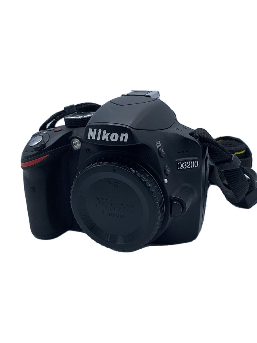 【中古】Nikon◆デジタル一眼カメラ D3200 18-55 VR レンズキット [ブラック]【カメラ】