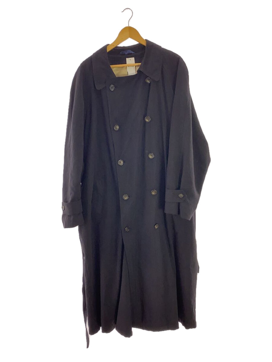 【中古】CHAPS RALPH LAUREN◆トレンチコート/44/ポリエステル/BLK【メンズウェア】