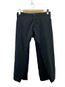 【中古】ANREALAGE◆ウールラップパンツ/46/ウール/BLK/無地/18SAS282【メンズウェア】