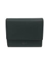【中古】CELINE◆トリフォールドフラップウォレット/3つ折り財布/レザー/GRY/レディース//【服飾雑貨他】