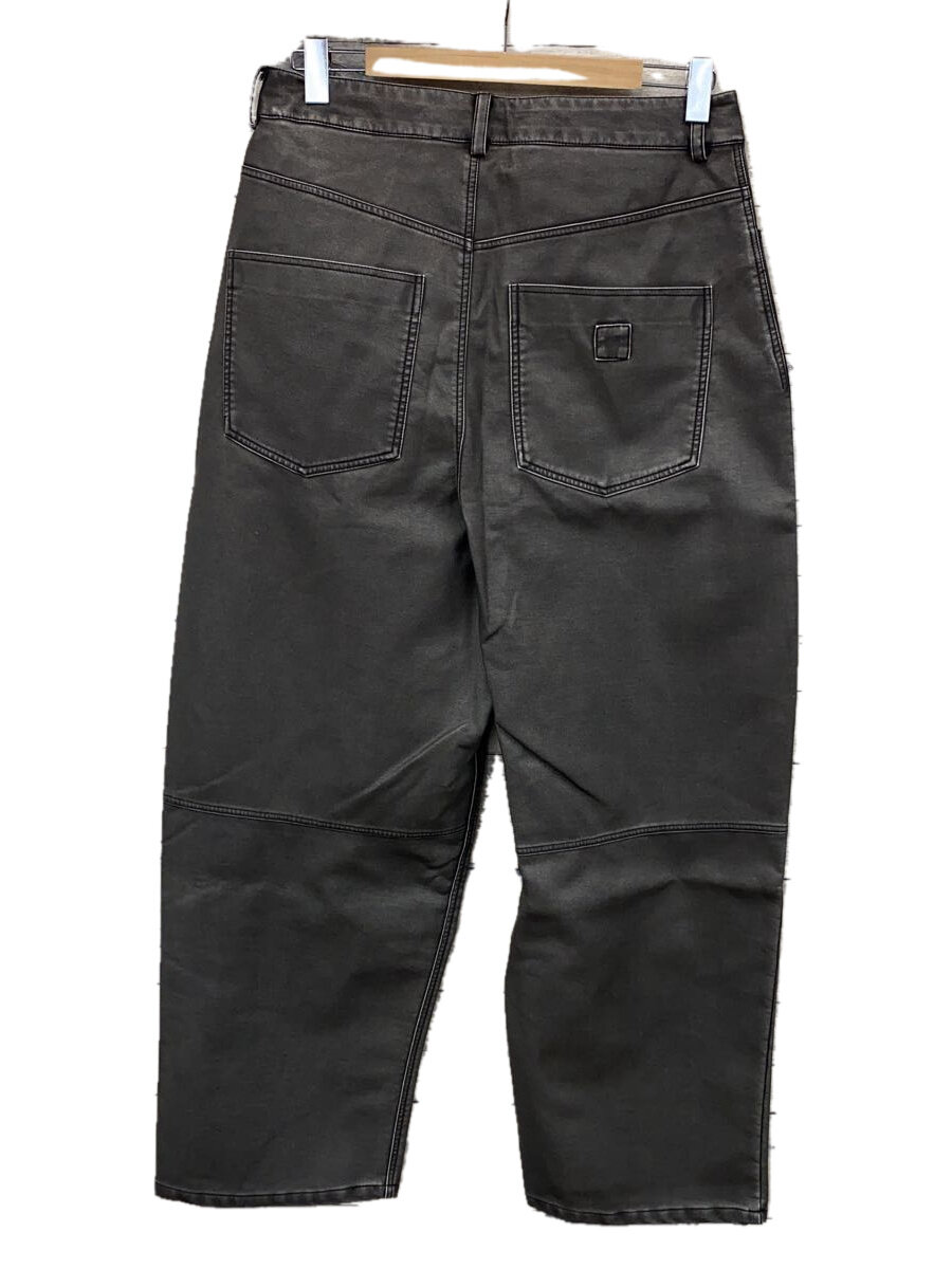【中古】WHITELAND BLACKBURN◆PU WIDE PANTS/ワイドパンツ/FREE/ポリエステル/グレー/24A-PTL327-WL【メンズウェア】
