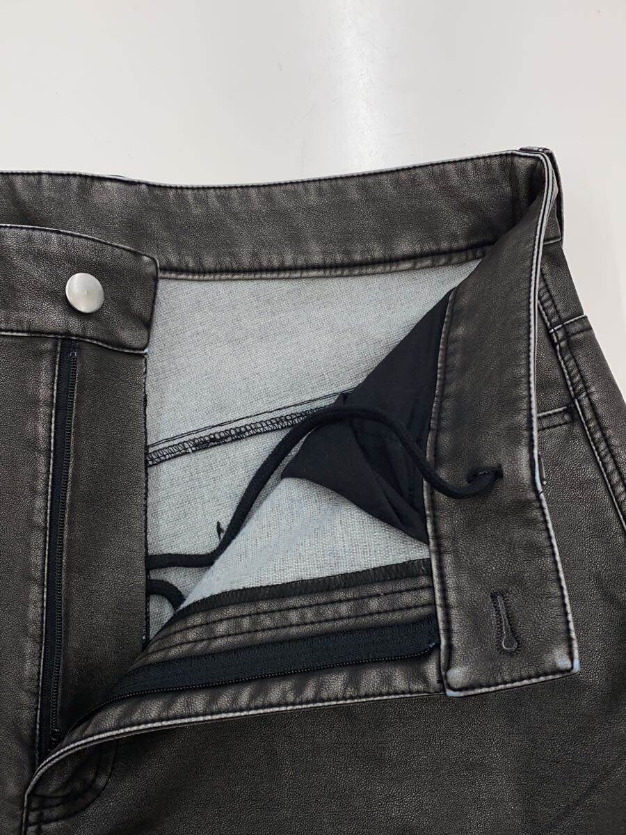 【中古】WHITELAND BLACKBURN◆PU WIDE PANTS/ワイドパンツ/FREE/ポリエステル/グレー/24A-PTL327-WL【メンズウェア】