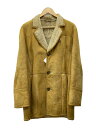 【中古】Knight Tailors Ltd /コート/40/レザー/BEG【メンズウェア】