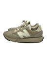 【中古】NEW BALANCE◆ローカットスニーカー/22.5cm/BEG/WS237DH1【シューズ】