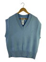 【中古】AMI Alexandre Mattiussi◆ニットベスト(薄手)/L/コットン/BLU/UKS708.016【メンズウェア】(4)