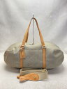 【中古】LOUIS VUITTON◆アタカン_ダミエ・ジェアン_GRY/ナイロン/GRY【バッグ】