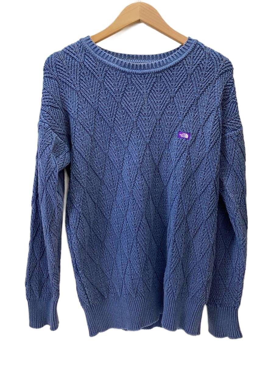 【中古】THE NORTH FACE PURPLE LABEL◆FIELD CREW NECK SWEATER/S/コットン/IDG【メンズウェア】