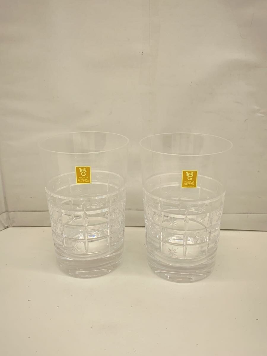 【中古】KAGAMI CRYSTAL◆グラス/2点セット/CLR//【キッチン用品】