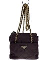 【中古】PRADA◆ショルダーバッグ/ナイロン/BRW【バッグ】(4)