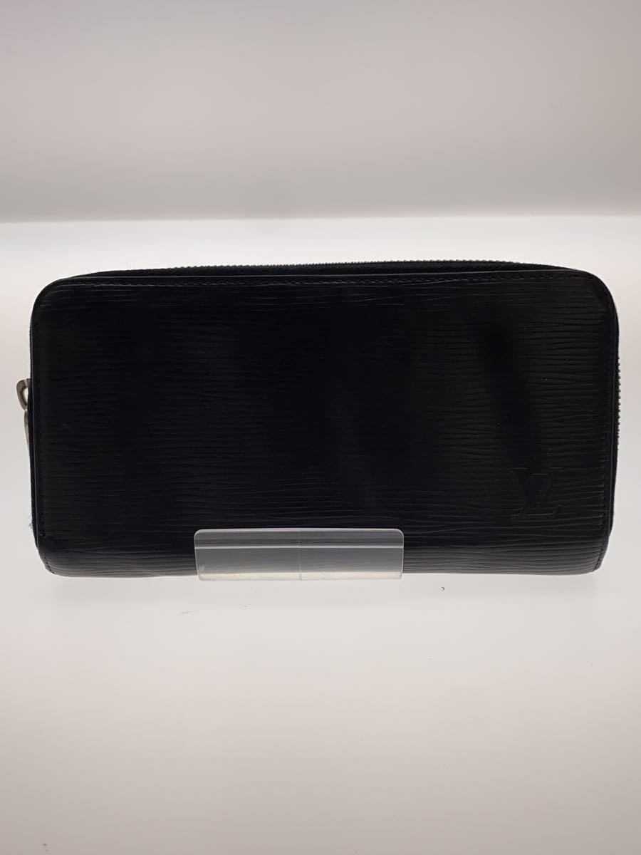 【中古】LOUIS VUITTON◆ジッピー・ウォレット_エピ_BLK/レザー/BLK/メンズ【服飾雑貨他】