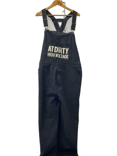 【中古】AT-DIRTY◆HIGH VOL TAGE ALLS/オーバーオール/L/コットン/BLK/ブラック/黒/無地【メンズウェア】 【中古】AT-DIRTY◆HIGH VOL TAGE ALLS/オーバーオール/L/コットン/BLK/ブラック/黒/無地【メンズウェア】