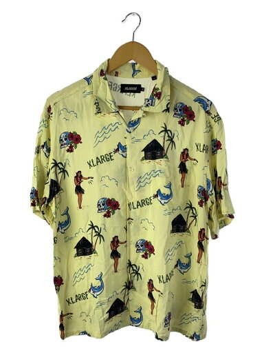 【中古】X-LARGE◆半袖シャツ/M/レーヨン/YLW/総柄/101202014002【メンズウェア】 【中古】X-LARGE◆半袖シャツ/M/レーヨン/YLW/総柄/101202014002【メンズウェア】