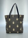 【中古】kate spade new york◆ショルダーバッグ/ポリエステル/グレー/総柄/フクロウ【バッグ】