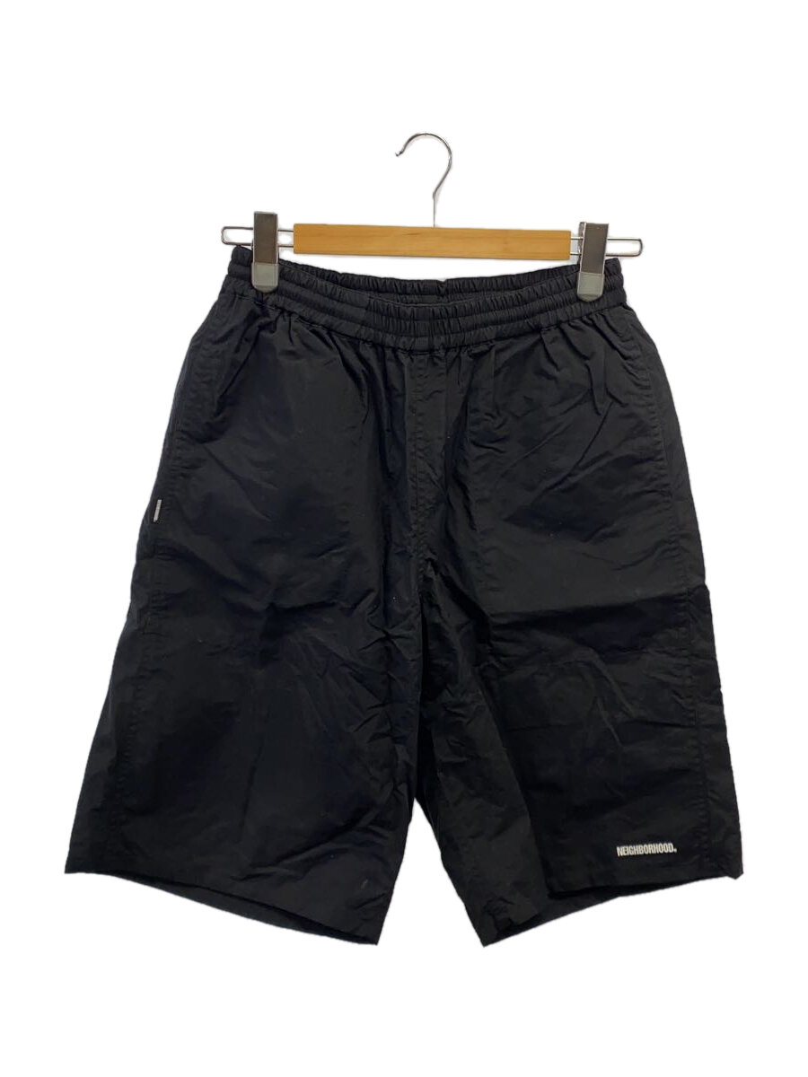 【中古】NEIGHBORHOOD◆ショートパンツ/S/ナイロン/BLK/211TSNH-PTN01//【メンズウェア】