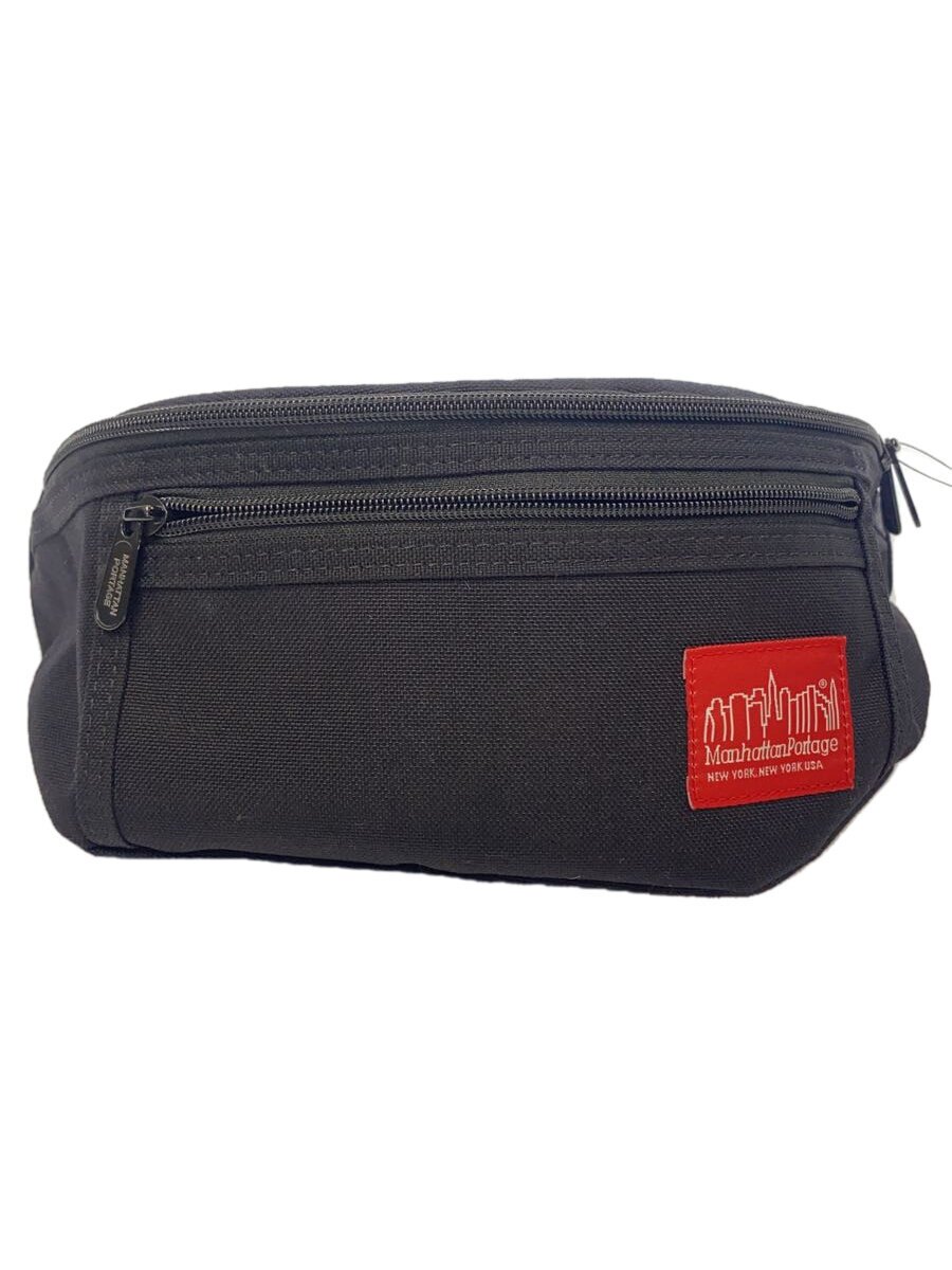 【中古】Manhattan Portage◆ウエストバッグ/--/BLK/無地【バッグ】