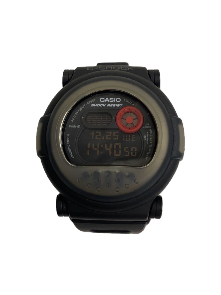 【中古】CASIO◆クォーツ腕時計/デジタル/ラバー/BLK/G-B001MVA-1JR【服飾雑貨他】