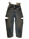 【中古】Maison Margiela◆22ss/スラッシュデニム/5ポケット/ボトム/38/コットン/BLU//【レディースウェア】