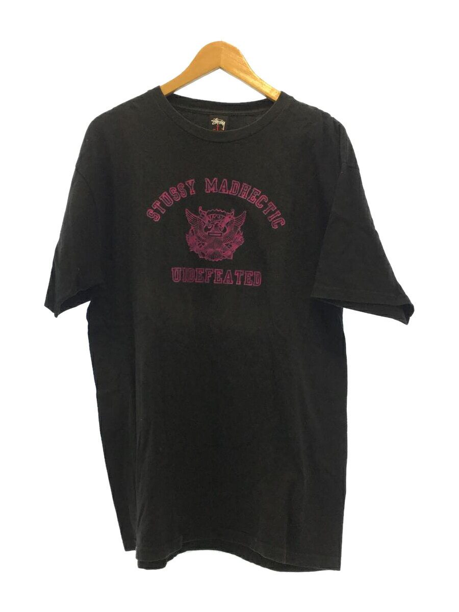 【中古】STUSSY◆Tシャツ/L/コットン/BLK/HECTIC Tee/×UNDEFEATED【メンズウェア】