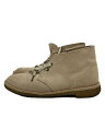 【中古】Clarks◆チャッカブーツ/US8.5/BEG【シューズ】
