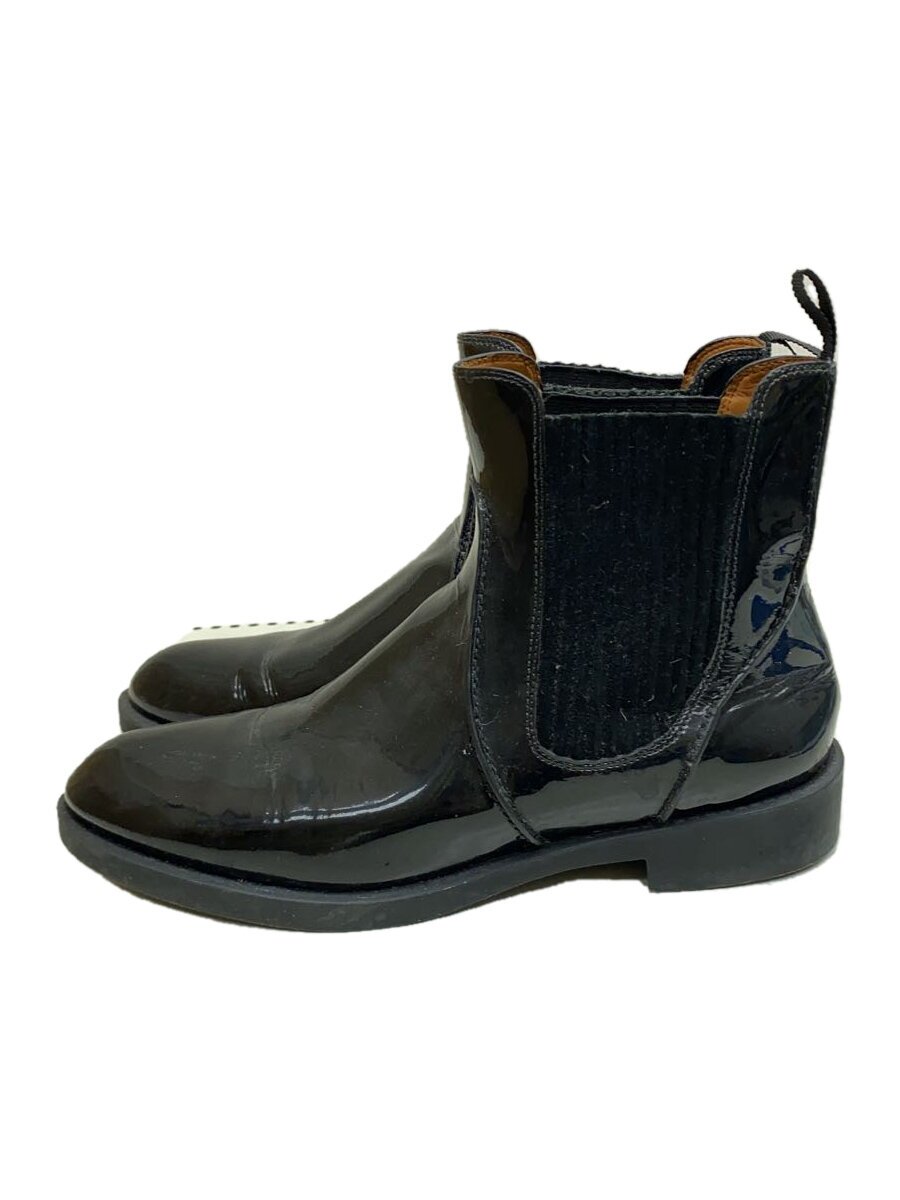 【中古】MARC BY MARC JACOBS◆サイドゴアブーツ/37/BLK/エナメル【シューズ】