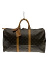 【中古】LOUIS VUITTON◆キーポル50_モノグラム・キャンバス_BRW/PVC/BRW【バッグ】