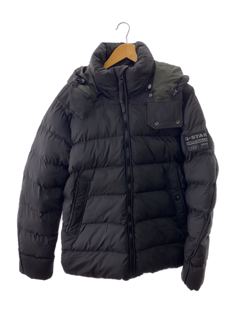 【中古】G-STAR RAW◆ダウンジャケット/L/ポリエステル/BLK/D20100-D199-6484【メンズウェア】