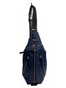 【中古】COACH◆ショルダーバッグ_オールレザー/レザー/NVY/無地【バッグ】