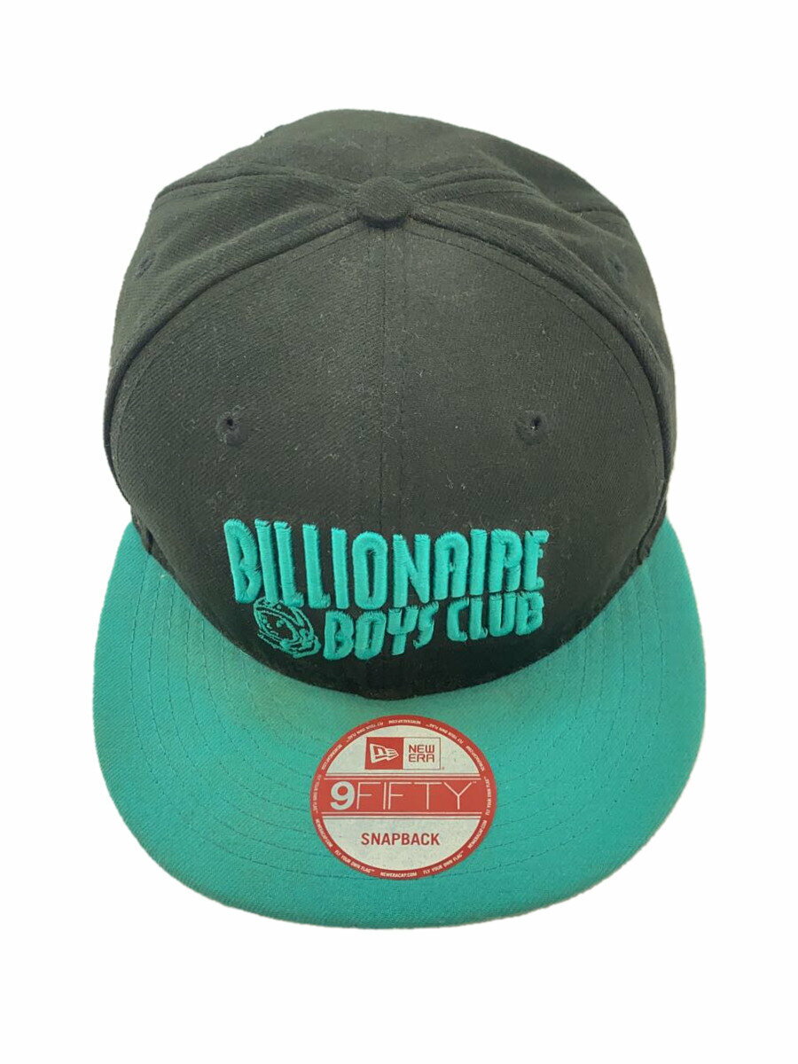 【中古】NEW ERA◆キャップ/FREE/ポリエステル/BLK/無地/メンズ【服飾雑貨他】