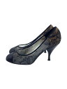 【中古】CHANEL◆パンプス/37/BLK/レース/【シューズ】(4)