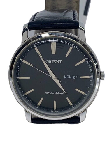 【中古】ORIENT◆腕時計/アナログ/レザー/BLK/BLK/UG1R-CO-A【服飾雑貨他】 【中古】ORIENT◆腕時計/アナログ/レザー/BLK/BLK/UG1R-CO-A【服飾雑貨他】