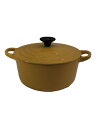 【中古】LE CREUSET◆鍋/サイズ:18cm/YLW/25001//【キッチン用品】