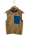 【中古】patagonia◆フリースベスト/XS/ポリエステル/CML/23047FA15【メンズウェア】