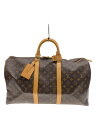 【中古】LOUIS VUITTON◆キーポル50_モノグラム・キャンバス_BRW/PVC/BRW【バッグ】