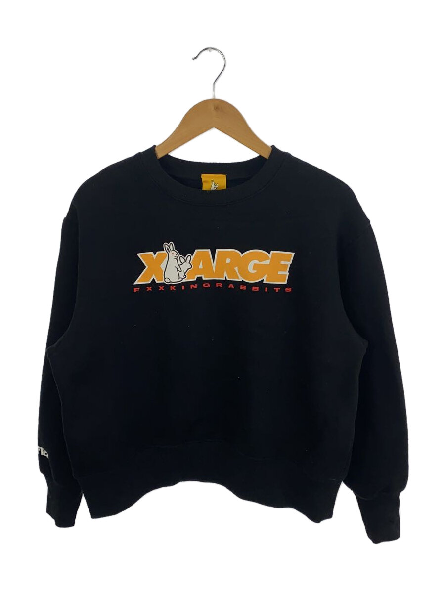【中古】#FR2◆×X-LARGE/スウェット/--/コットン/BLK【メンズウェア】