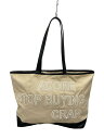 【中古】ADORE◆トートバッグ/キャンバス/IVO/エンボスロゴトートバッグ【バッグ】
