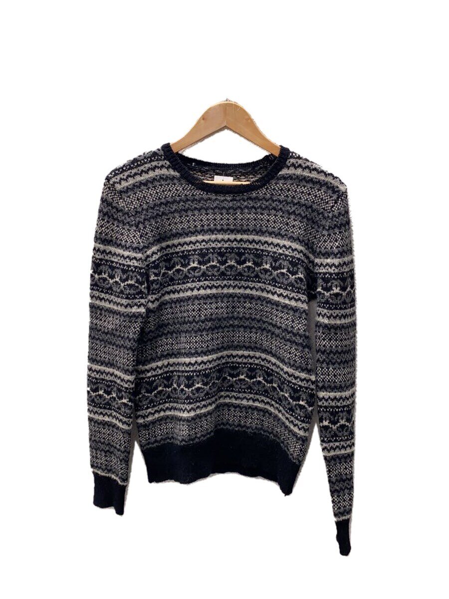 【中古】STUSSY◆ステューシー/ニット・セーター(厚手)/--/ウール/BLK【メンズウェア】