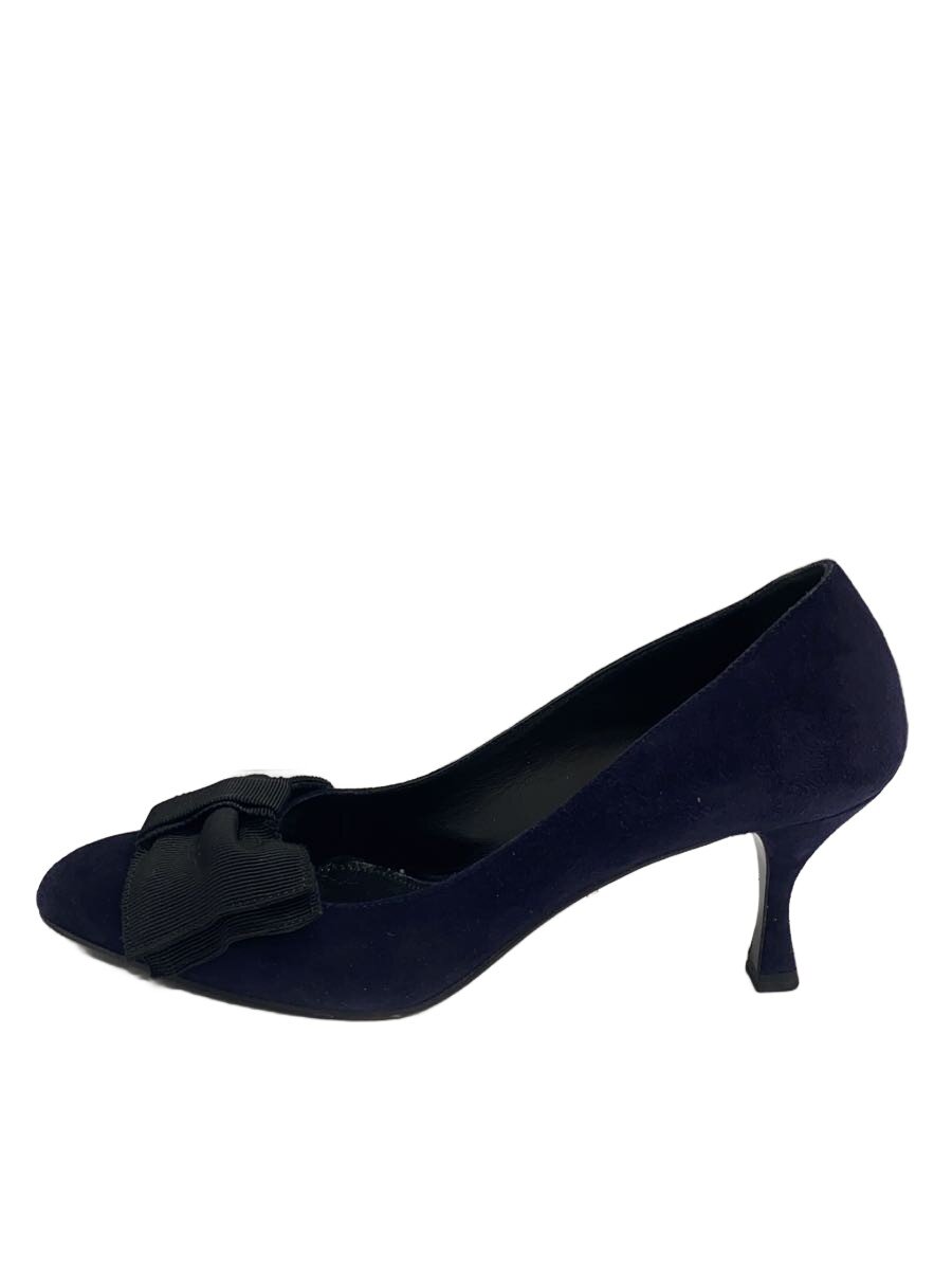 Rakuten - 【中古】PRADA◆パンプス/37/ネイビー/スウェード【シューズ】