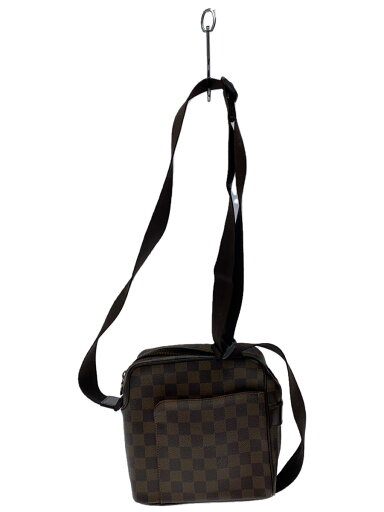 【中古】LOUIS VUITTON◆オラフPM_ダミエ・エベヌ_BRW/PVC/BRW【バッグ】 【中古】LOUIS VUITTON◆オラフPM_ダミエ・エベヌ_BRW/PVC/BRW【バッグ】