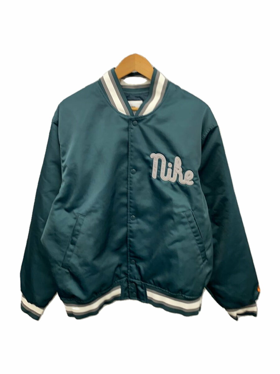 【中古】NIKE◆スタジャン/XXL/ポリエステル/GRN/FQ7970-328【メンズウェア】