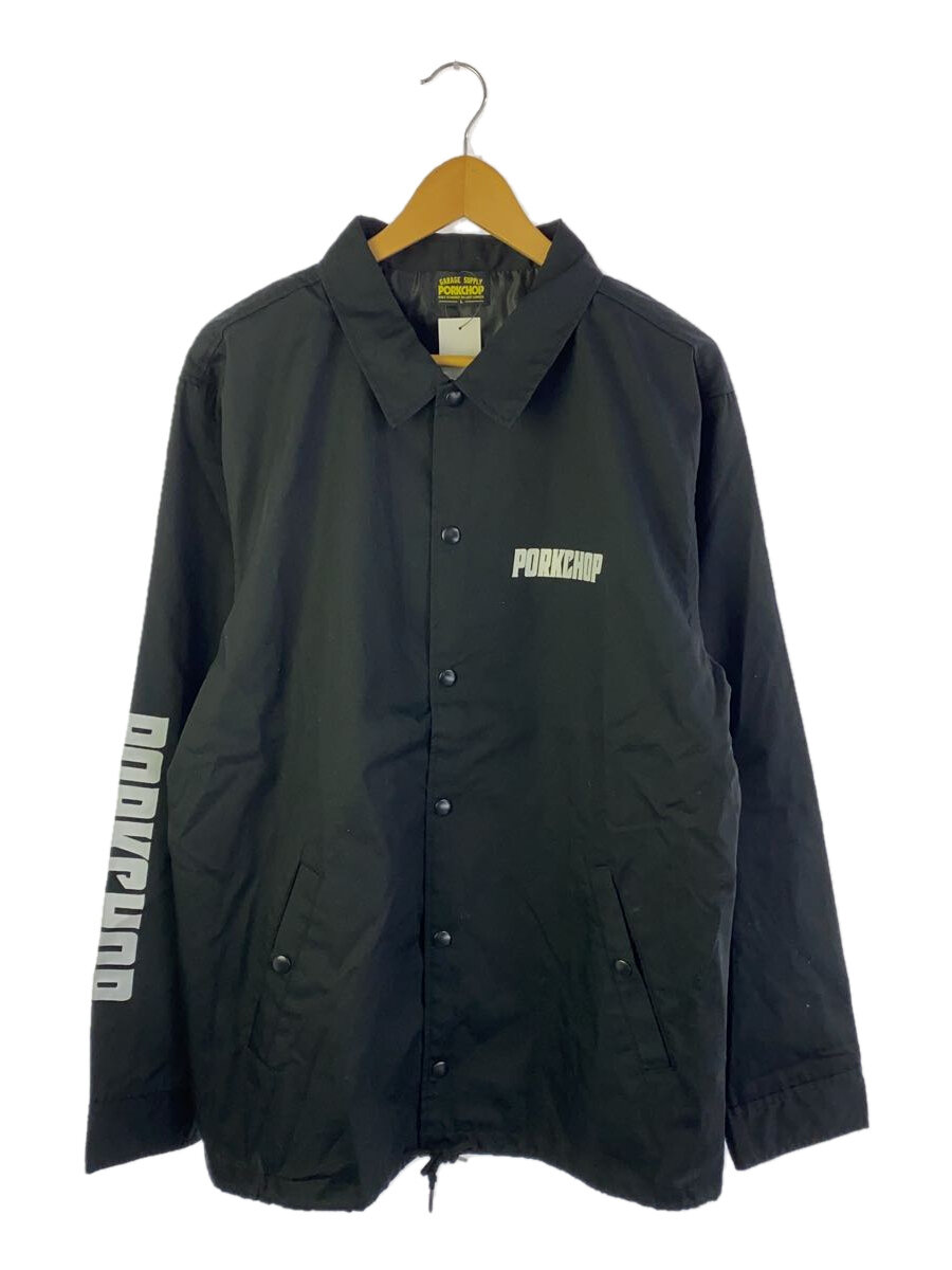 【中古】PORKCHOP◆ジャケット/L/--/BLK【メンズウェア】