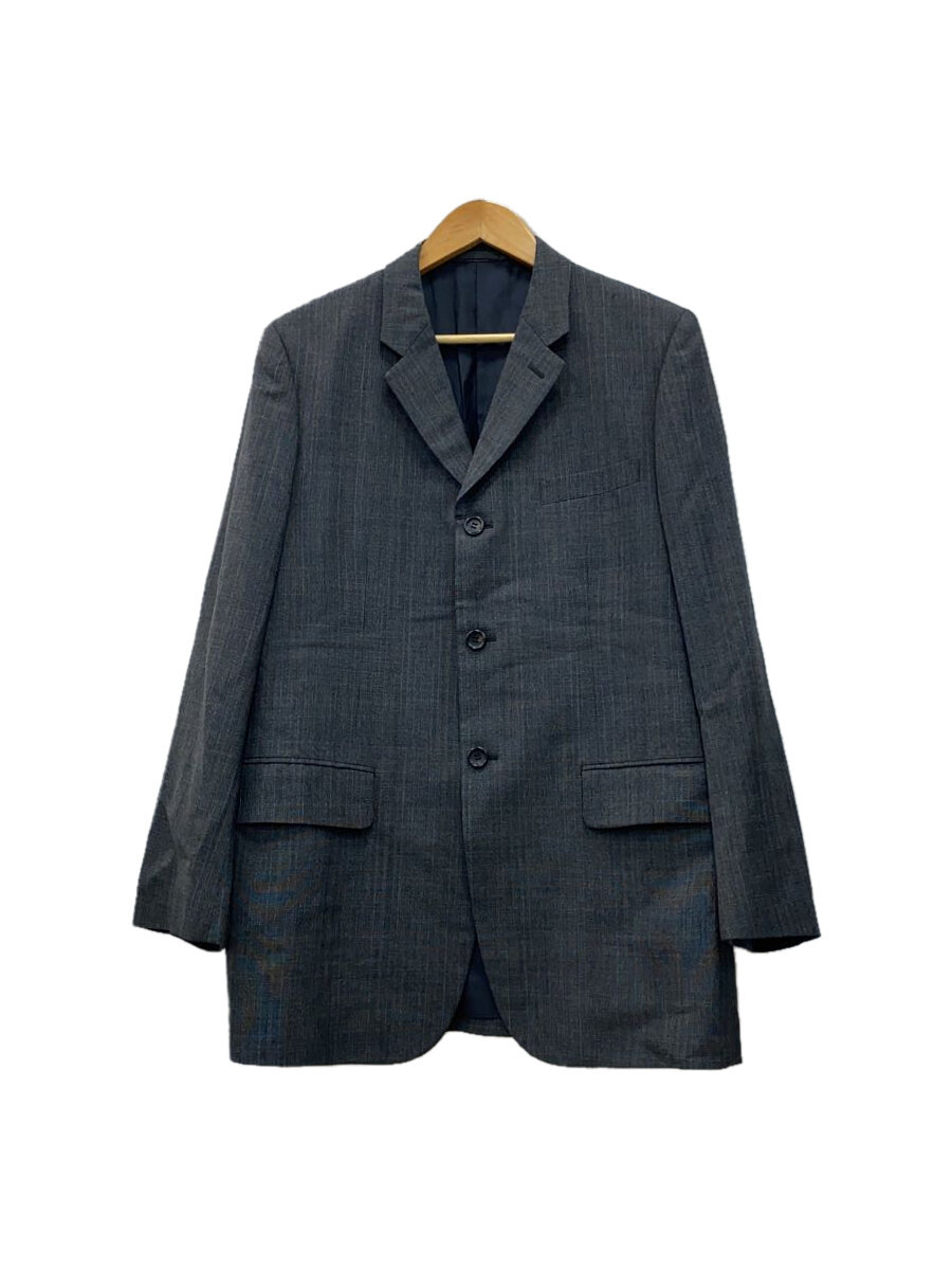 【中古】COMME des GARCONS HOMME DEUX◆3ボタン/AD2004/04AW/テーラードジャケット/M/--/GRY/チェック/DN-J004【メンズウェア】