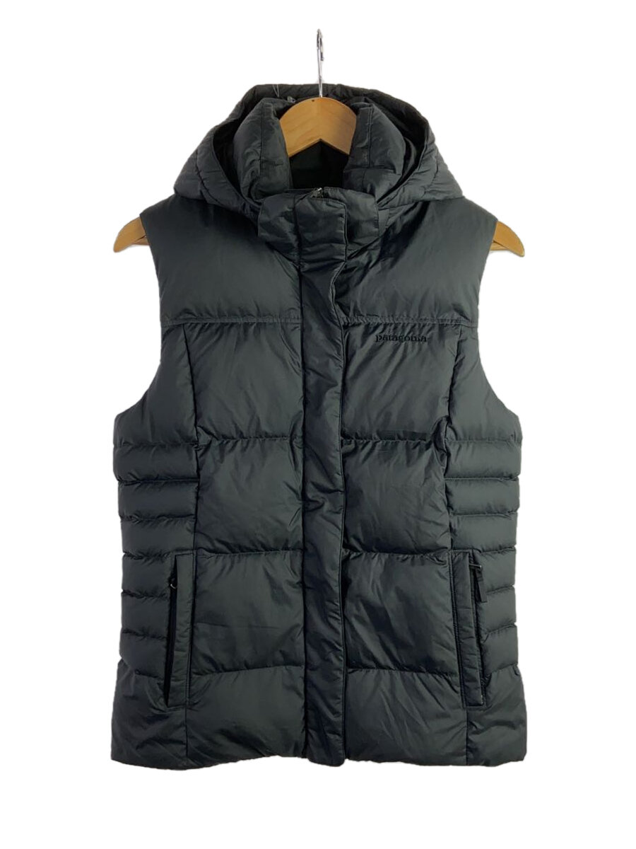 【中古】patagonia◆ダウンベスト/M/ポリエステル/BLK/28045FA17【レディースウェア】