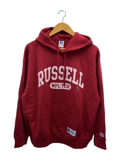 【中古】RUSSELL ATHLETIC◆パーカー/M/コットン/RED/RBM24F0017【メンズウェア】 【中古】RUSSELL ATHLETIC◆パーカー/M/コットン/RED/RBM24F0017【メンズウェア】
