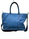 【中古】COACH◆ショルダーバッグ/--/BLU【バッグ】